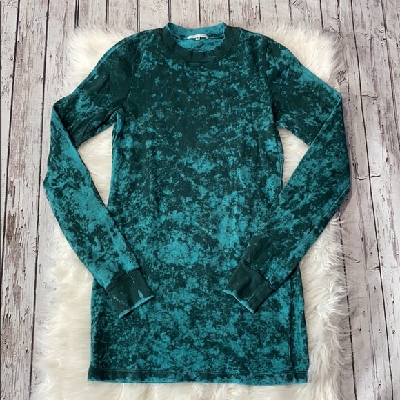 SOLD! Cotton Citizen Tokyo Mini Dress in Teal Dust - Picture 2 of 9